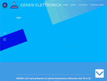 Tablet Screenshot of genesi-elettronica.it